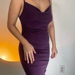 Long purple dress
